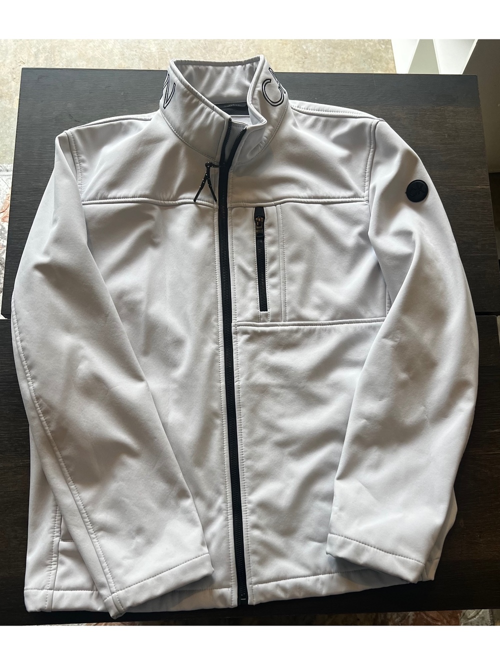Calvin Klein Women’s White Softshell Jacket – Size Medium